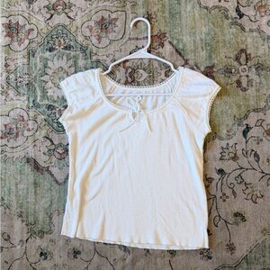 Brandy Melville White Short Sleeve Top